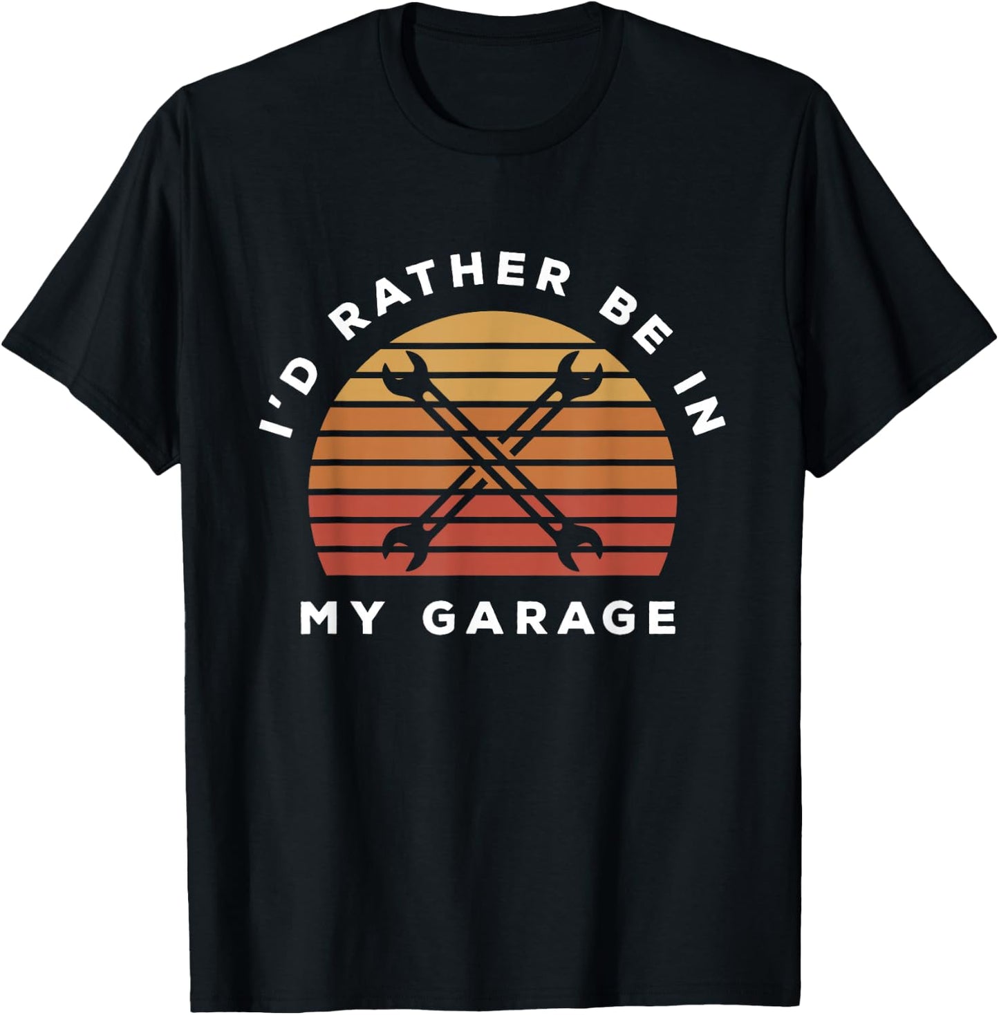 I'd Rather Be In My Garage T-Shirt - T-Shirt | Black