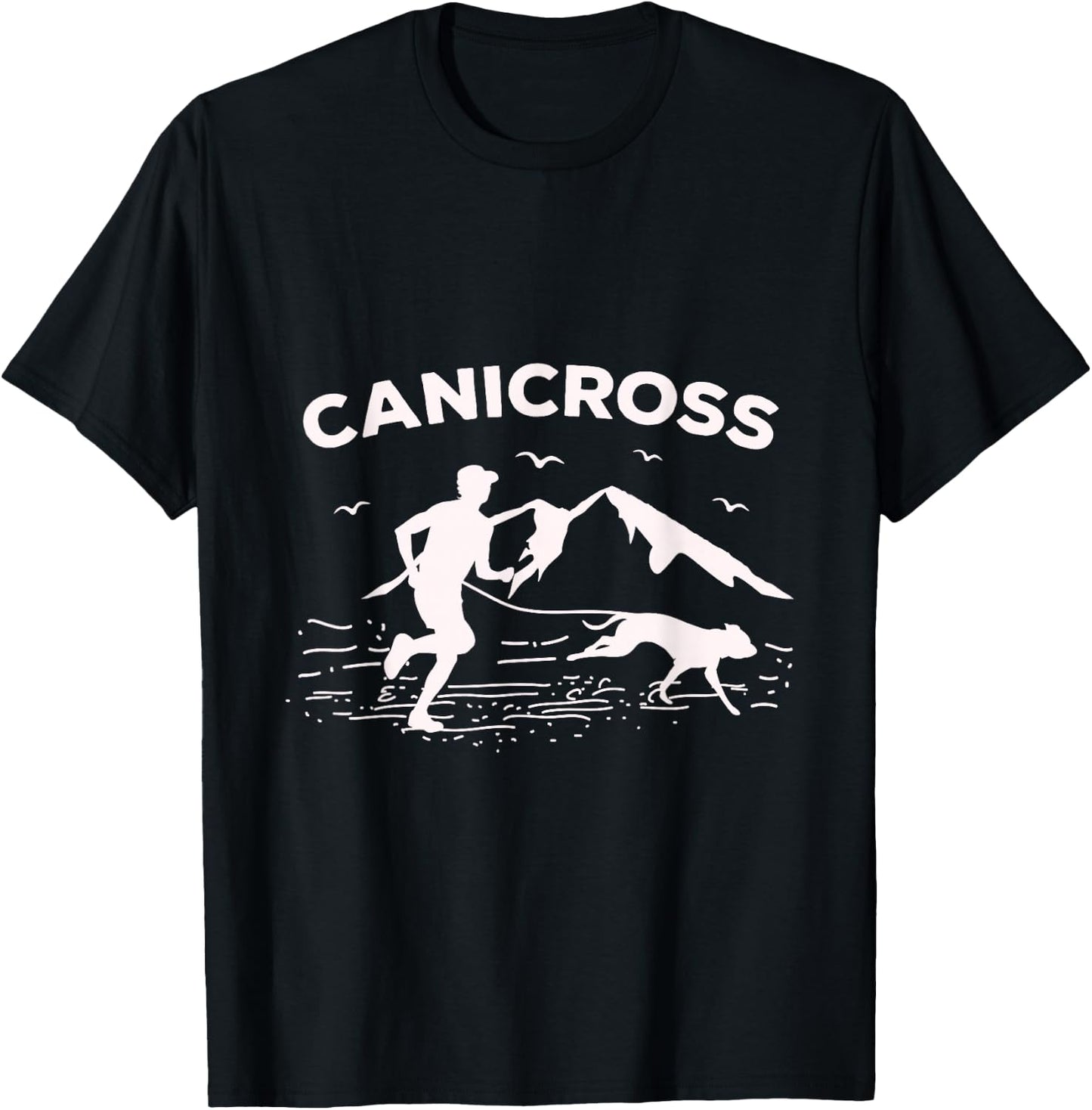 Canicross for a Dog running Canicross T-Shirt - T-Shirt | Black