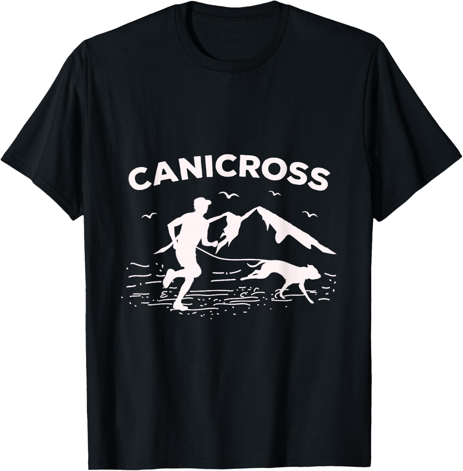 Canicross for a Dog running Canicross T-Shirt - T-Shirt | Black