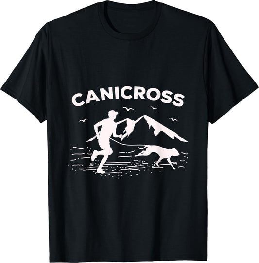 Canicross for a Dog running Canicross T-Shirt - T-Shirt | Black