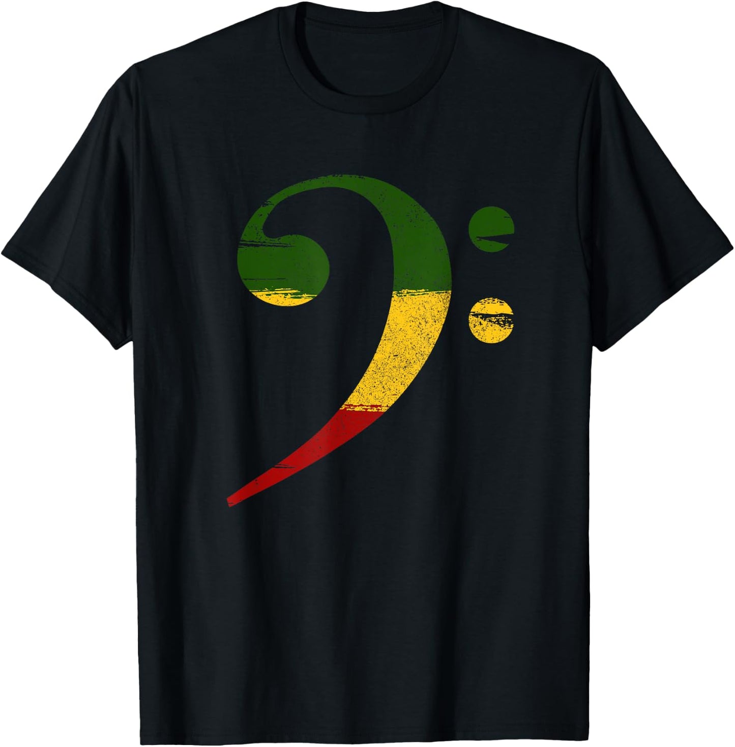 Reggae bass bassist Rastafarian T-Shirt - T-Shirt | Black
