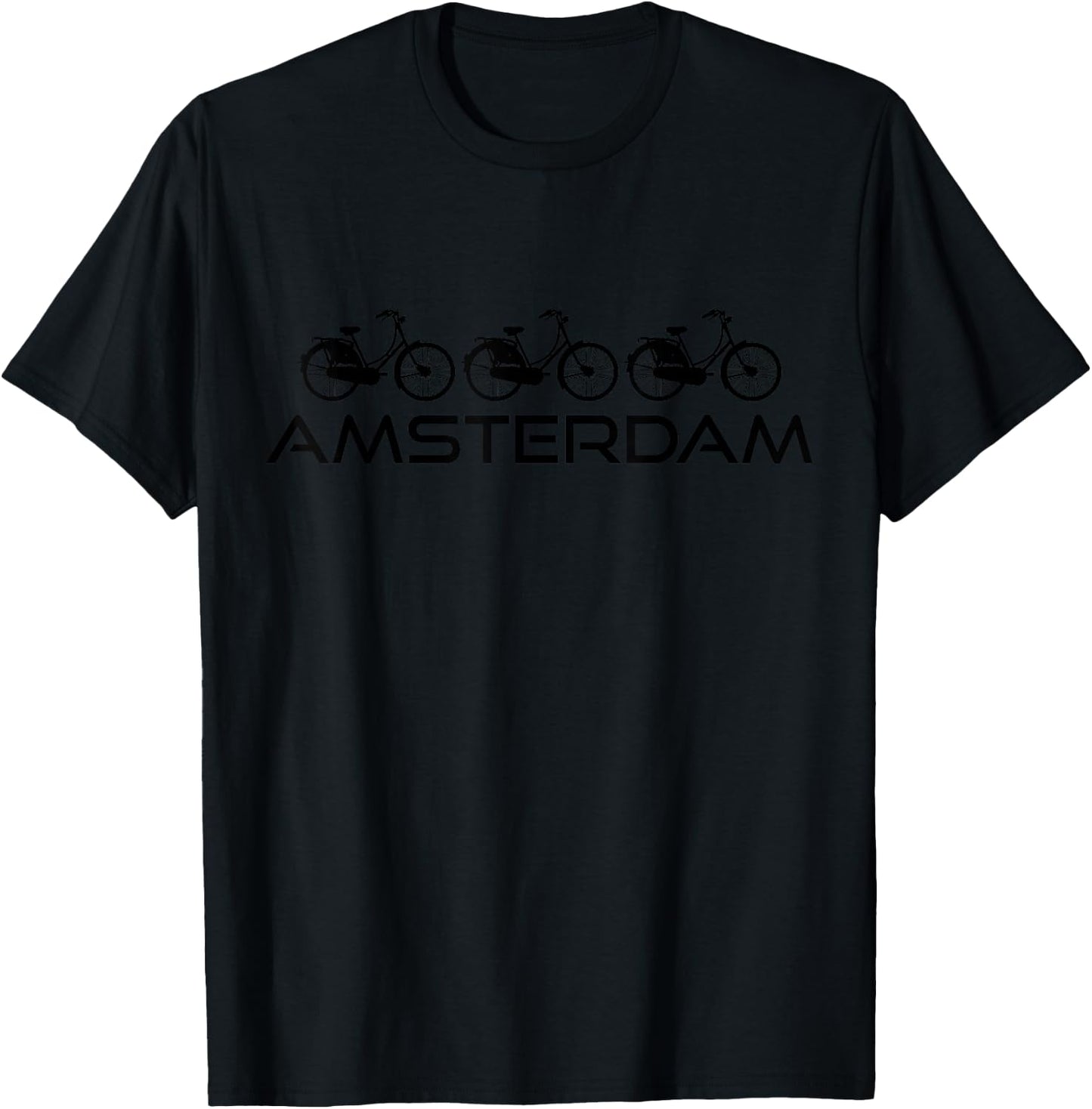 Amsterdam Netherlands Holland Bicycle Holland Bike Souvenir T-Shirt - T-Shirt | Black