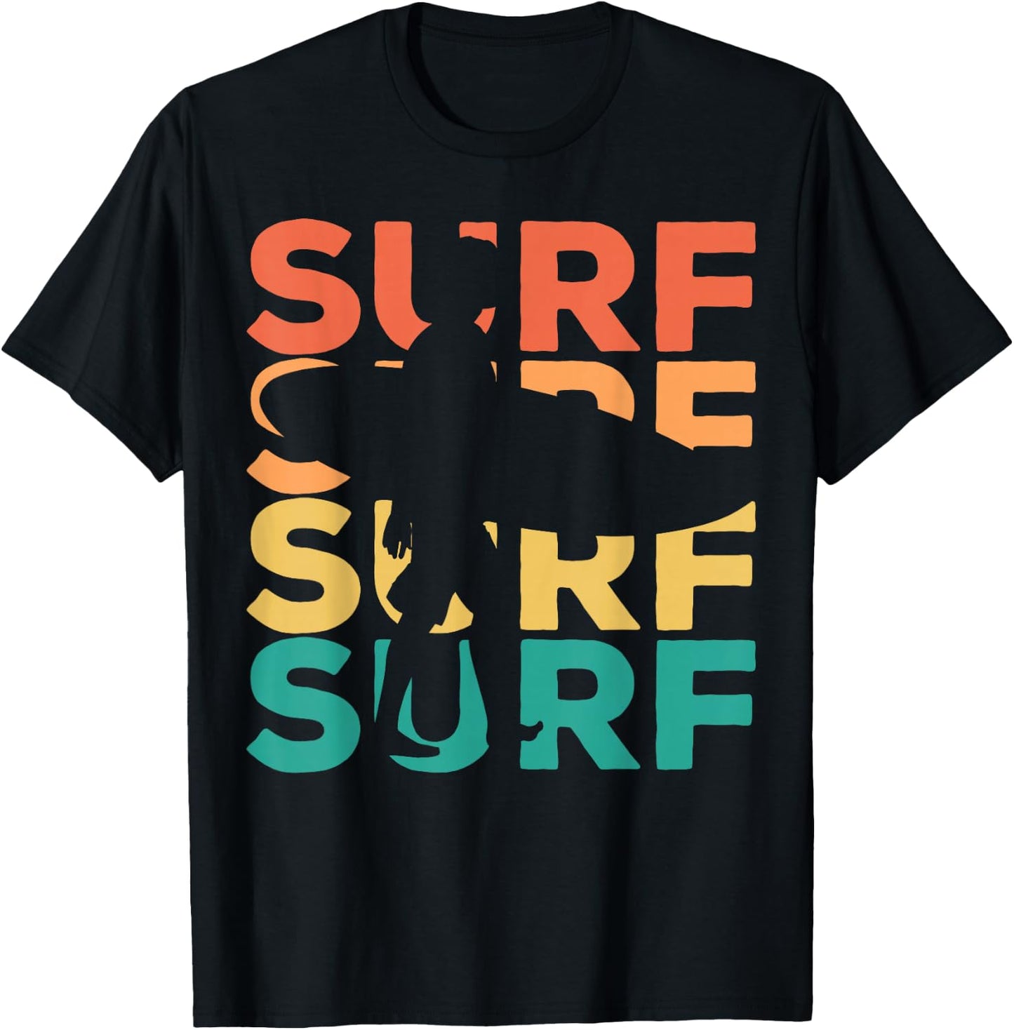 Surf - Retro Vintage Surfing - Surfer T-Shirt - T-Shirt | Black