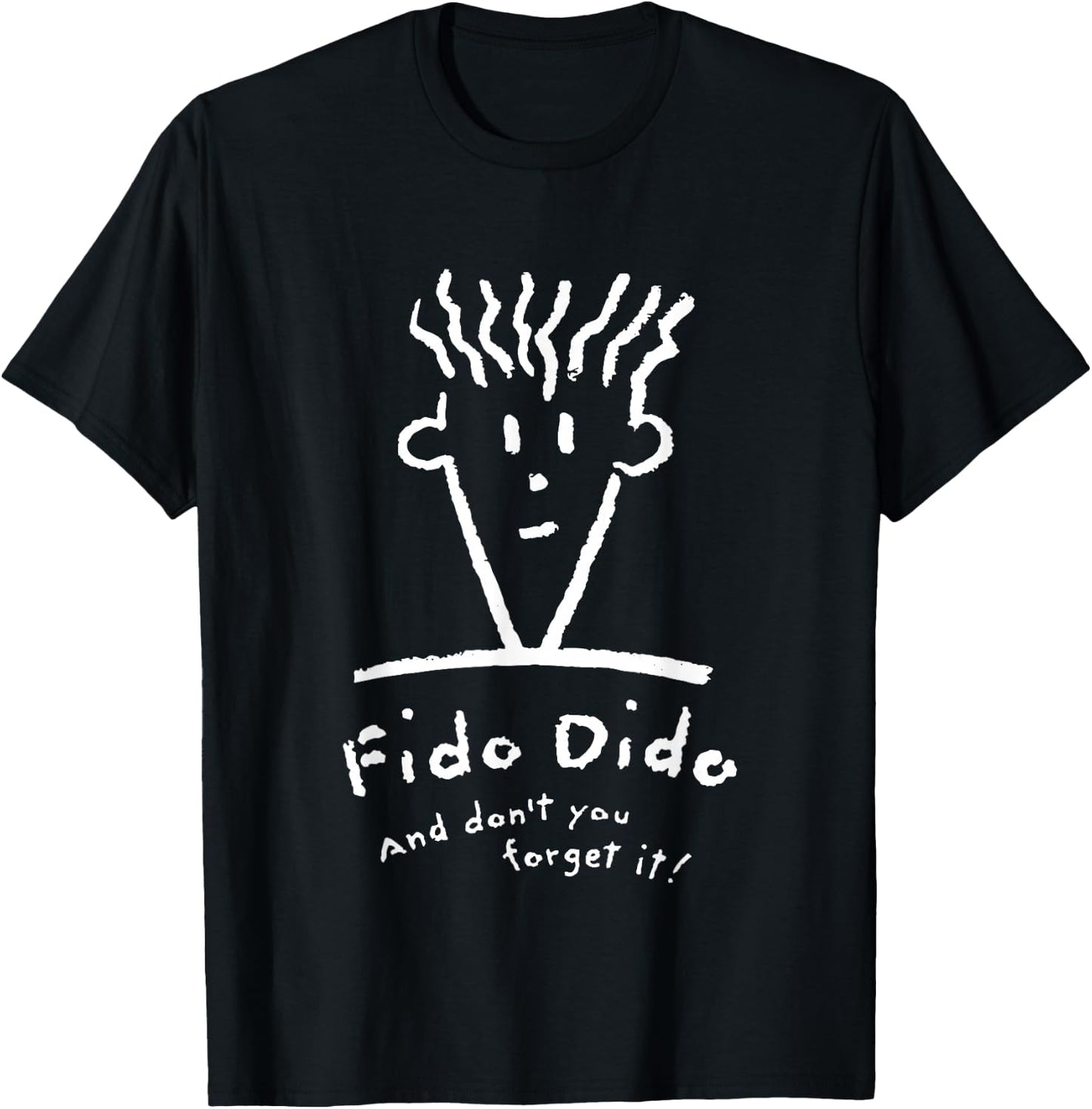 Fido Dido Face Don't You Forget It T-Shirt - T-Shirt | Black