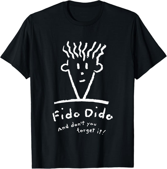 Fido Dido Face Don't You Forget It T-Shirt - T-Shirt | Black