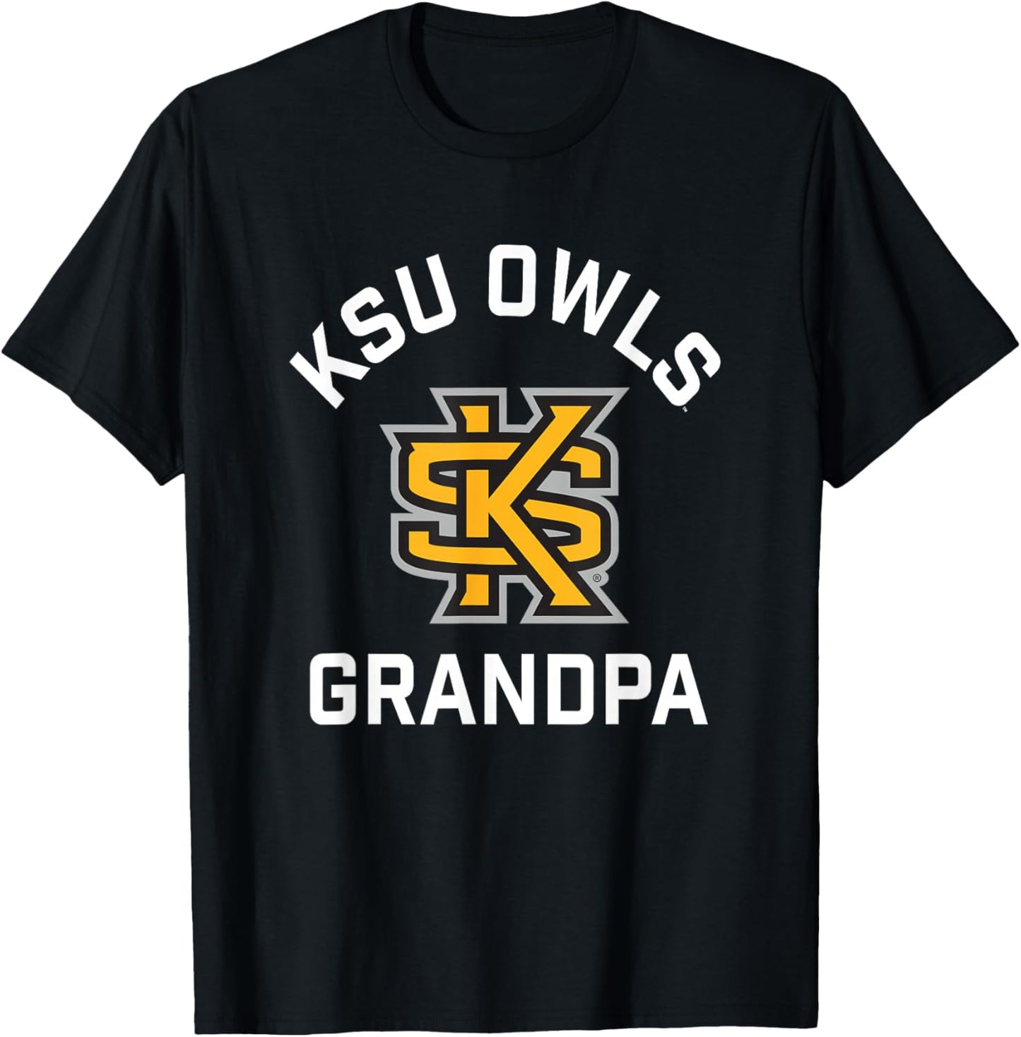 Kennesaw State University Owls Arched Grandpa T-Shirt - T-Shirt | Black