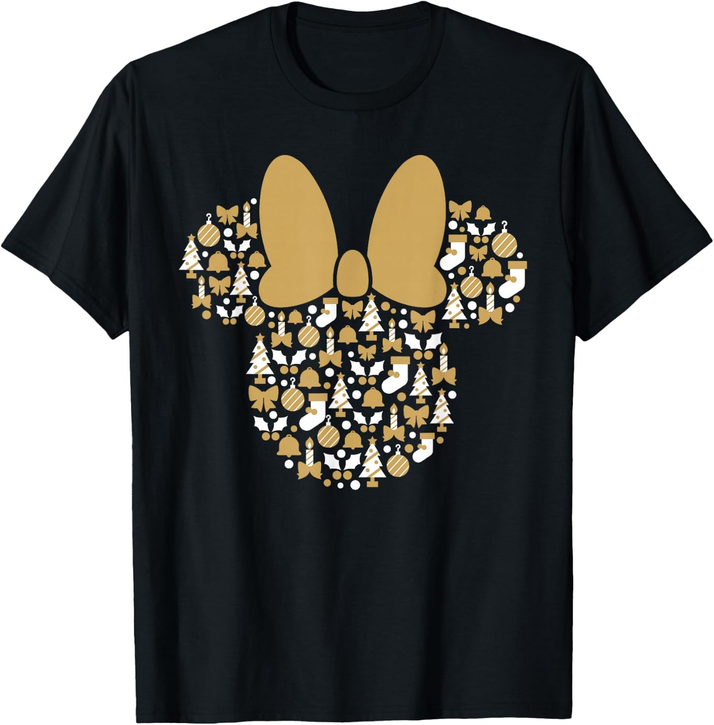 Disney Minnie Mouse Icon Holiday Cheer T-Shirt - T-Shirt | Black