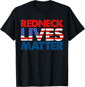 Redneck Matter American USA Flag 4th of July Patriotic T-Shirt - T-Shirt | Black