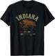 INDIANA BISON souvenir gift T-Shirt - T-Shirt | Black