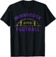 Minnesota Football | End Zone Game Day Distressed Vintage T-Shirt - T-Shirt | Black