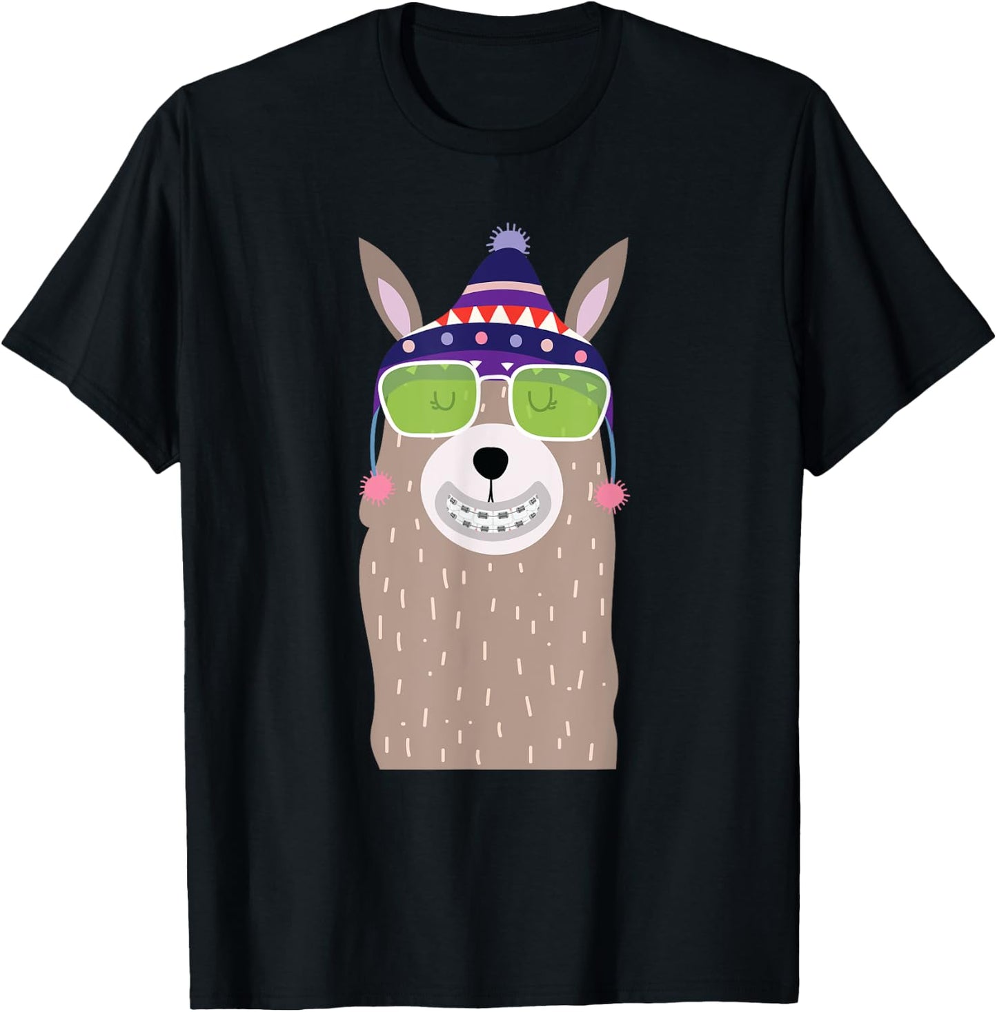 Orthodontist Animal Braces Boys Girls Kids Getting Braces T-Shirt - T-Shirt | Black