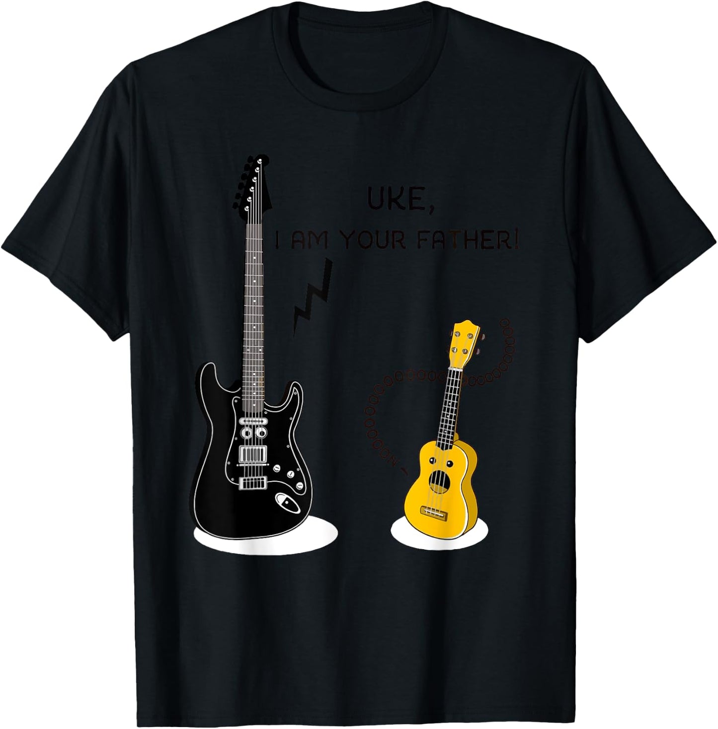 UKE I Am Your father - Funny Guitar T-Shirt - T-Shirt | Black