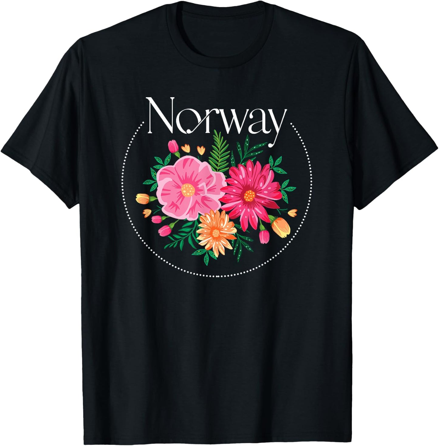Norway Nature Mountain Hiking Gift Norway T-Shirt - T-Shirt | Black