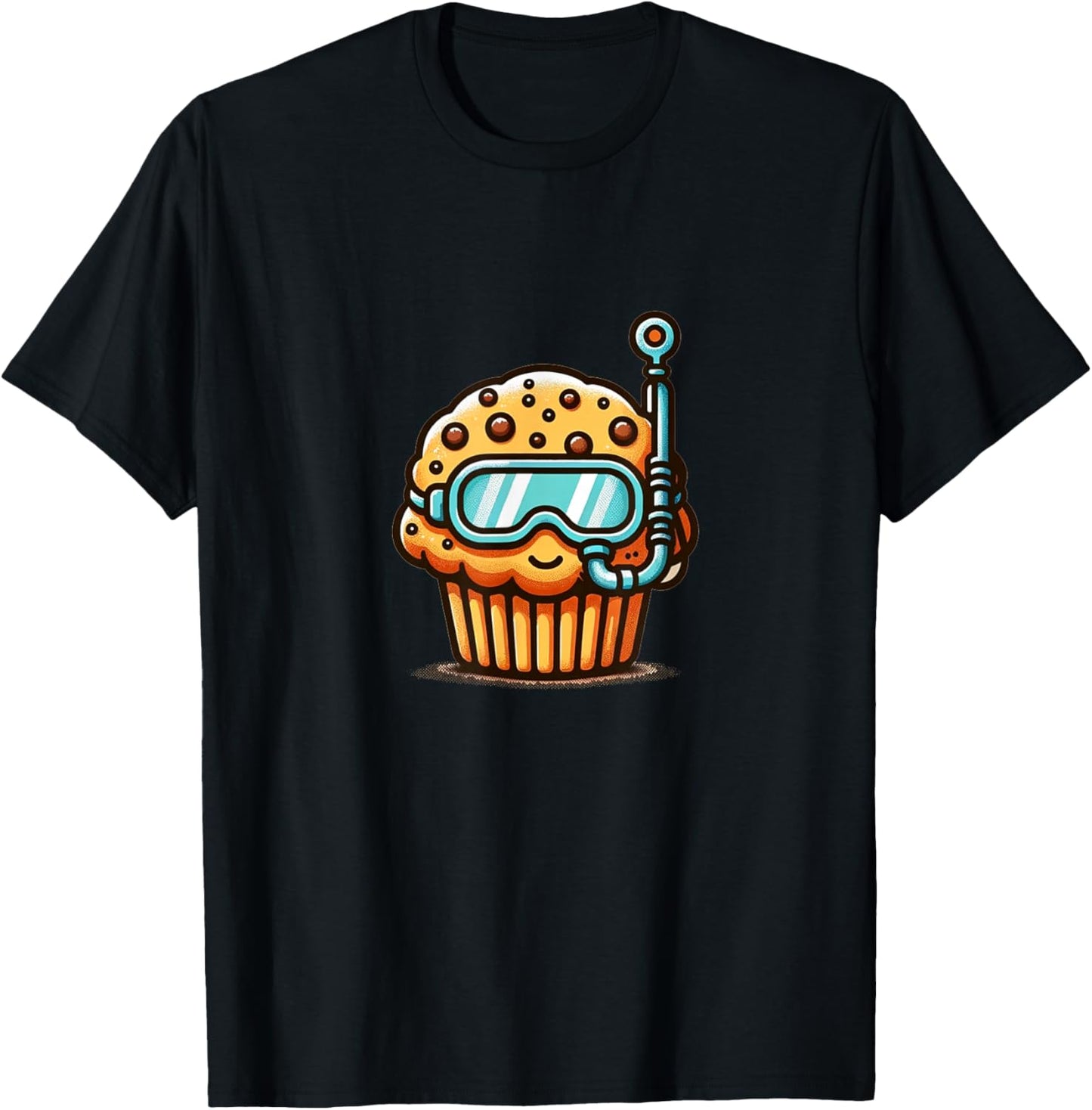 Funny Muffin Diver Muff Scuba Diver Humor T-Shirt - T-Shirt | Black