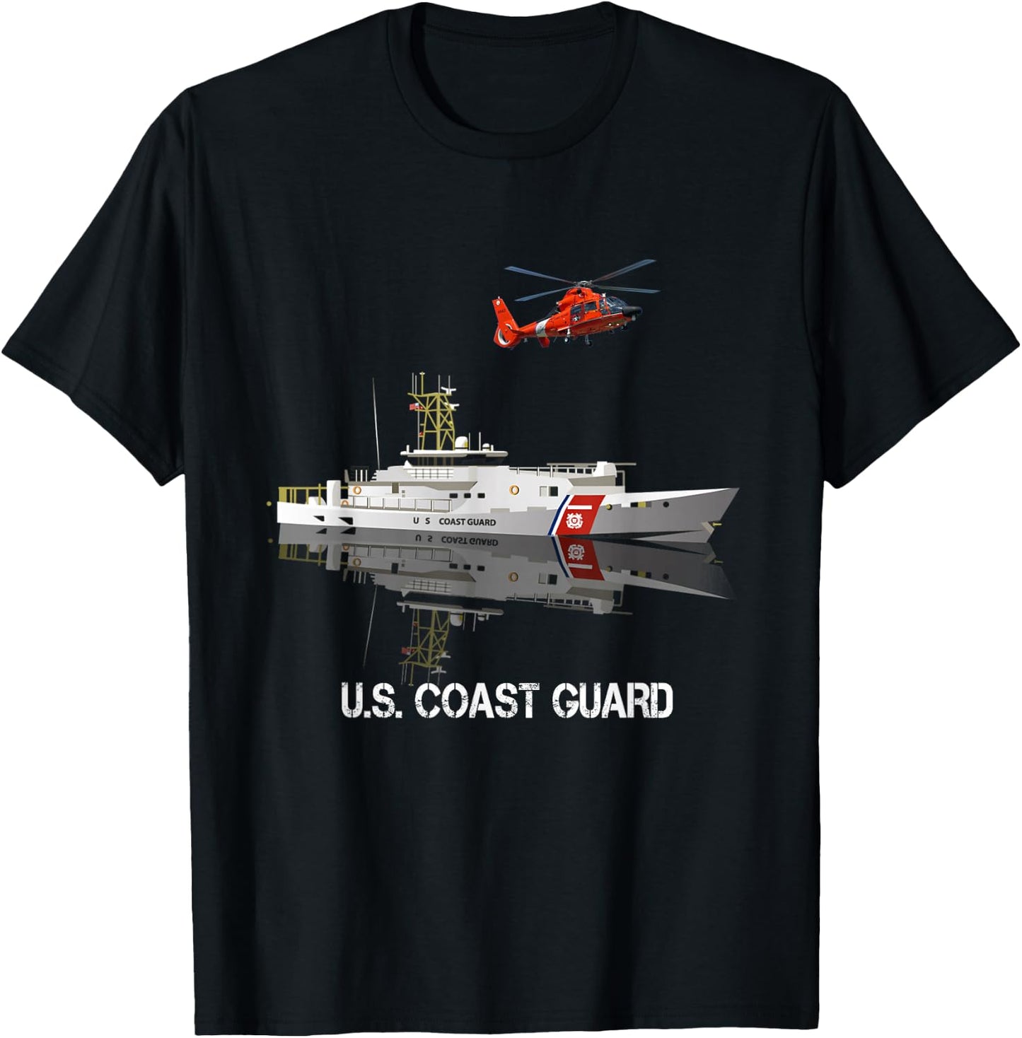 US Coast Guard Veteran T shirt Vintage USCG Veteran Gift T-Shirt - T-Shirt | Black
