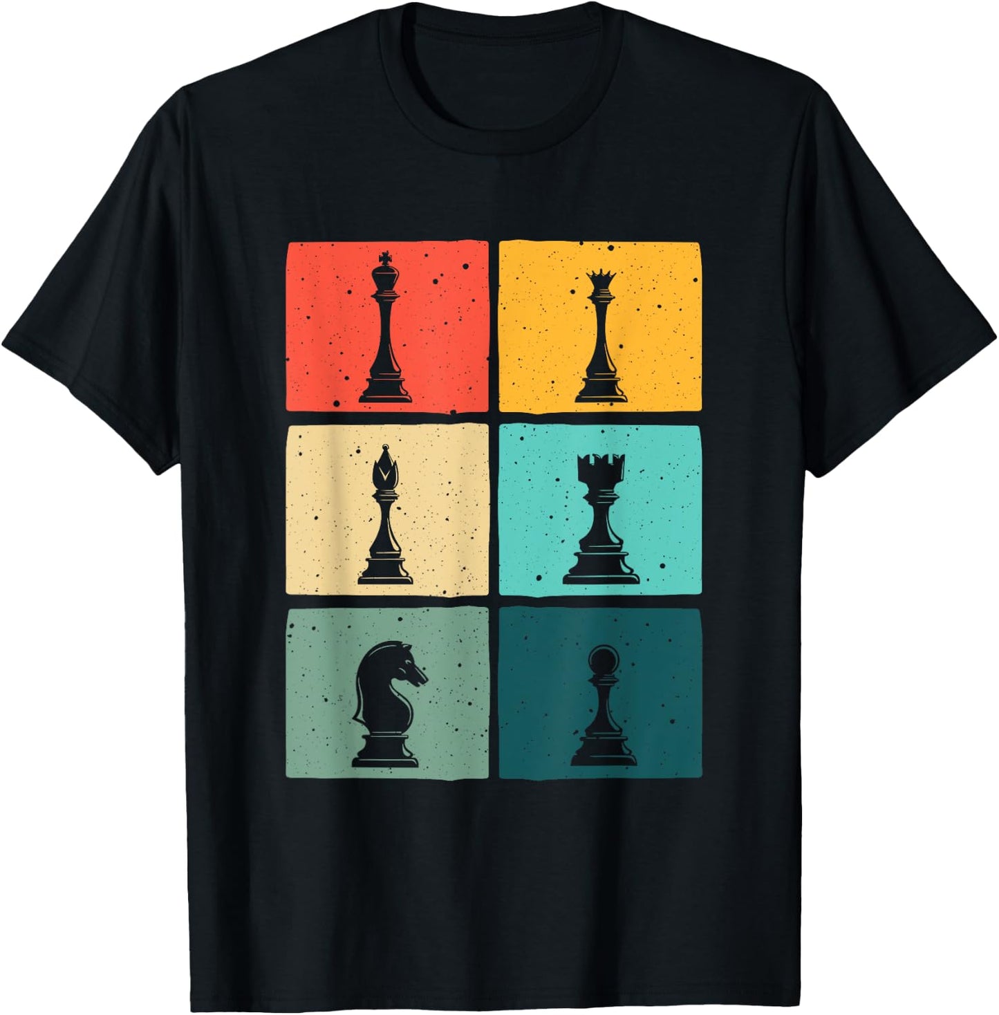 Funny Chess Gift Women Boys Kids Chess Player Pieces T-Shirt - T-Shirt | Black