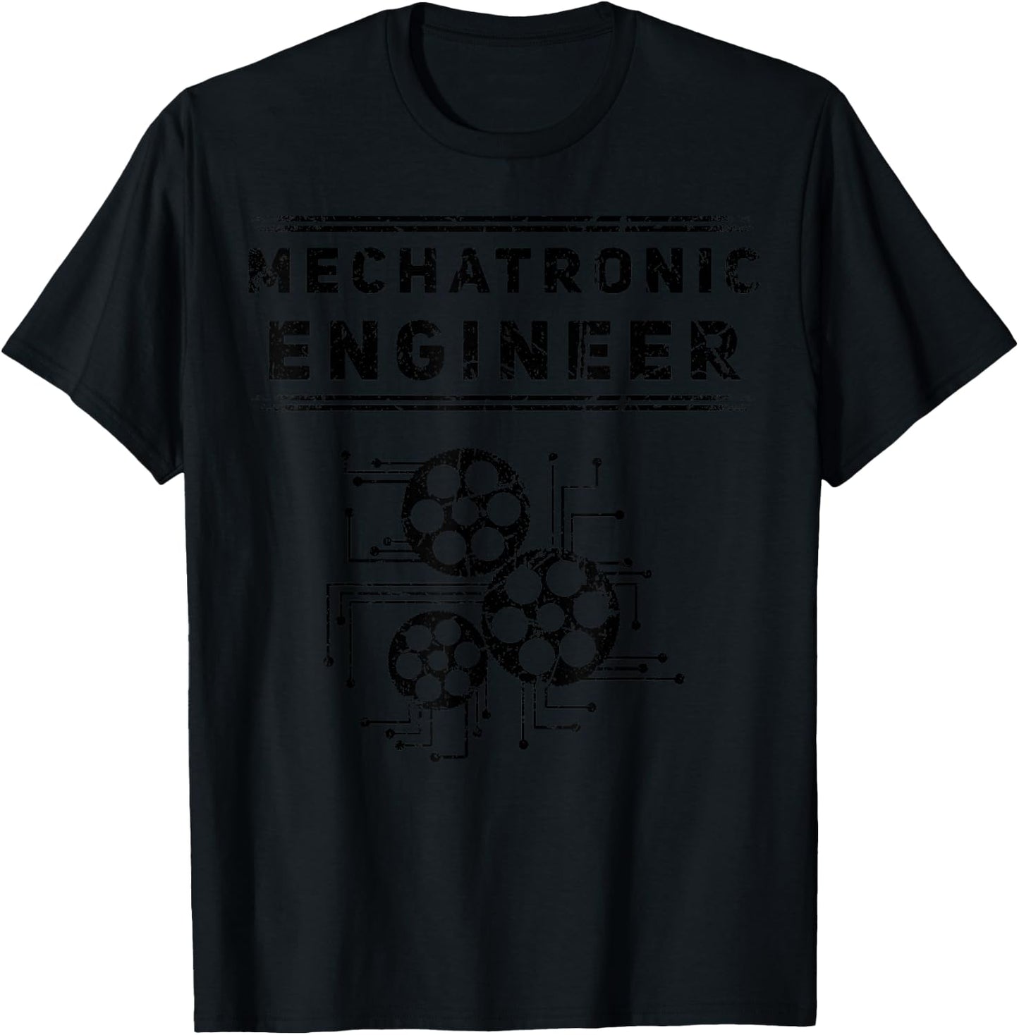 Mechatronics Engineering Mechatronics Engineer Robotics T-Shirt - T-Shirt | Black