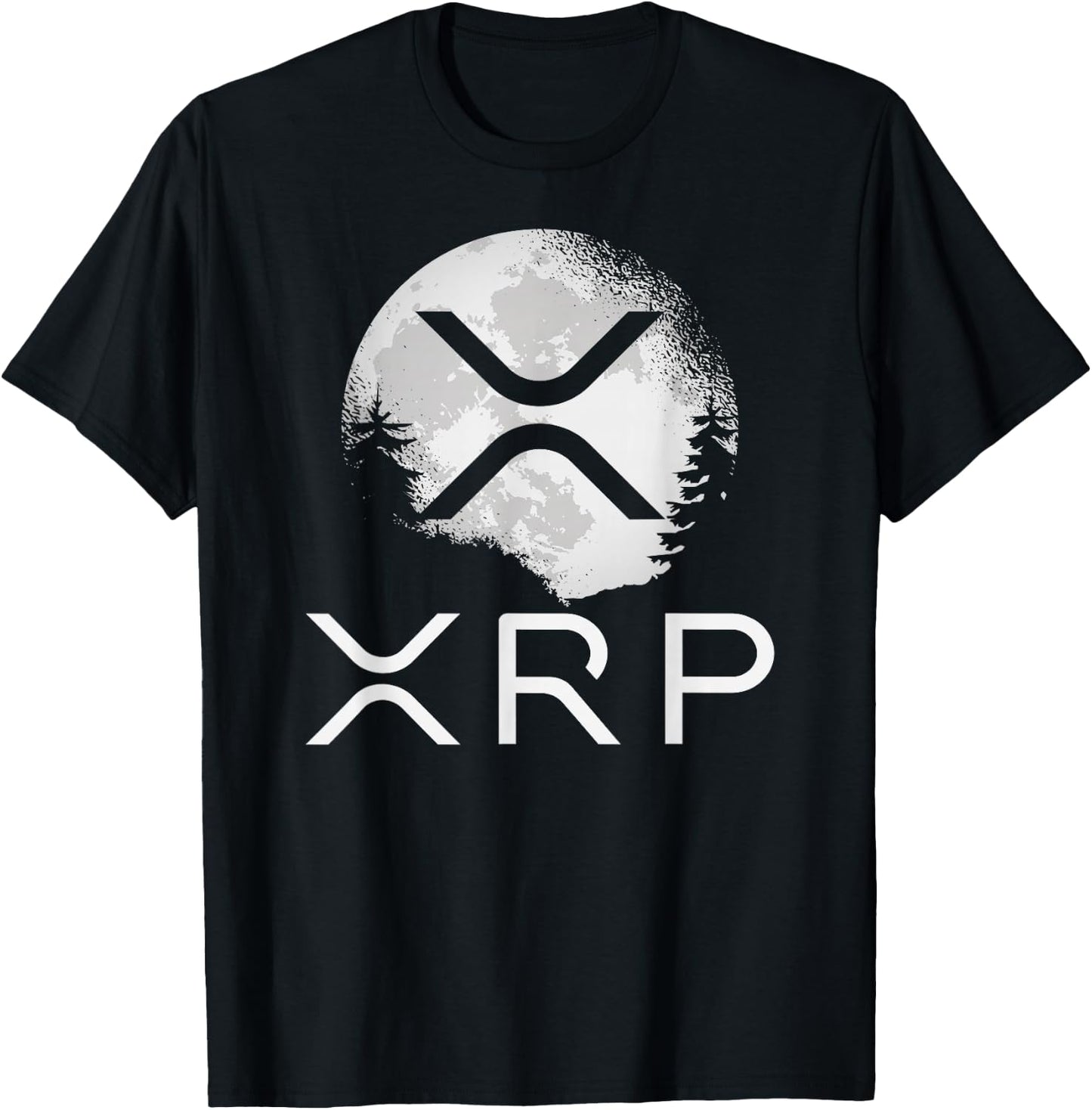 Ripple Coin Xrp Ledger Moon Cryptocurrency Bull Market T-Shirt - T-Shirt | Black