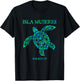 Isla Mujeres Mexico Souvenir Sea Turtle Colorful Boys Girls T-Shirt - T-Shirt | Black