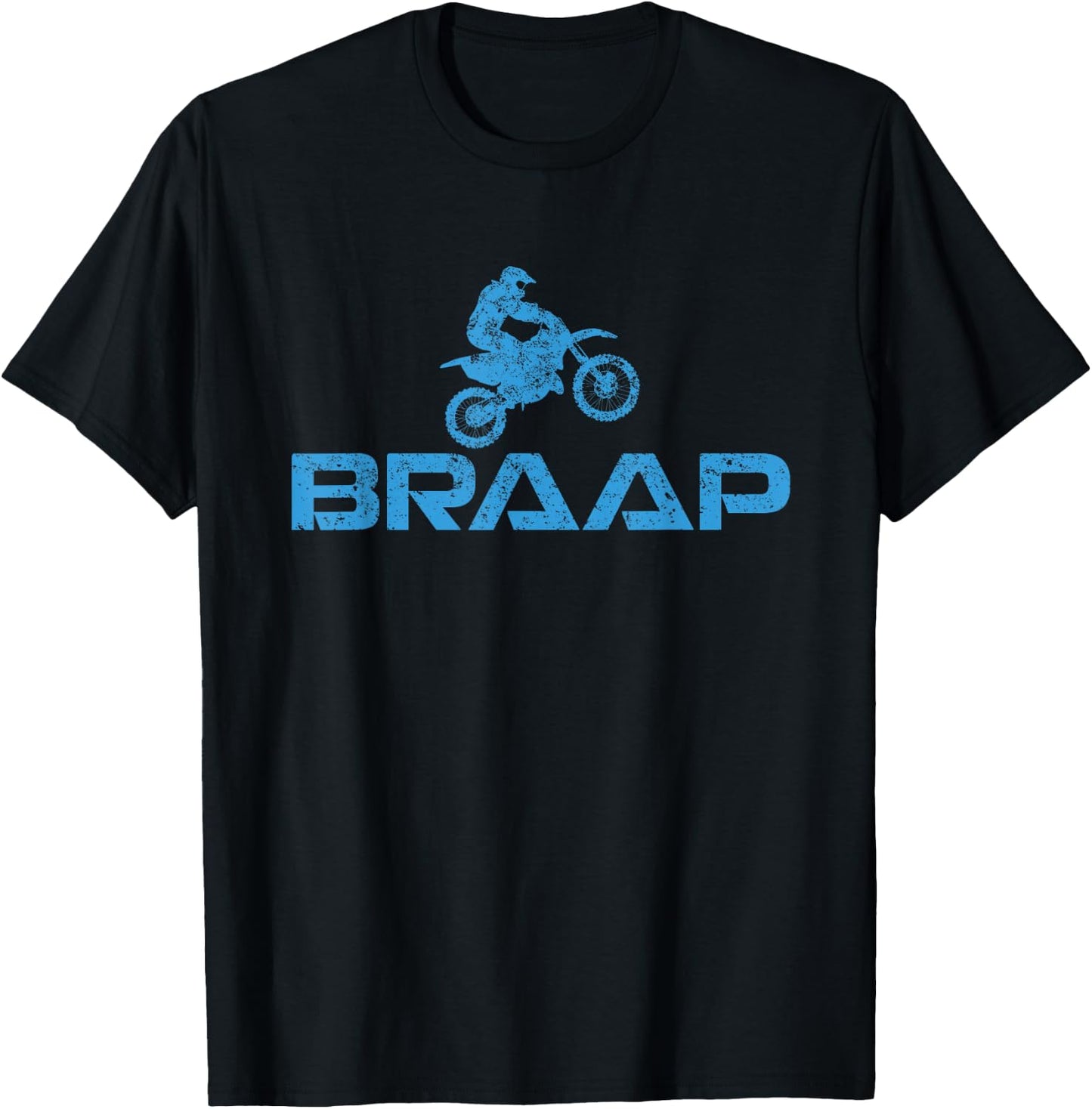 Dirt Bike Braaap Shirt, Youth Motorcross, Kids Dirt Bike T-Shirt - T-Shirt | Black