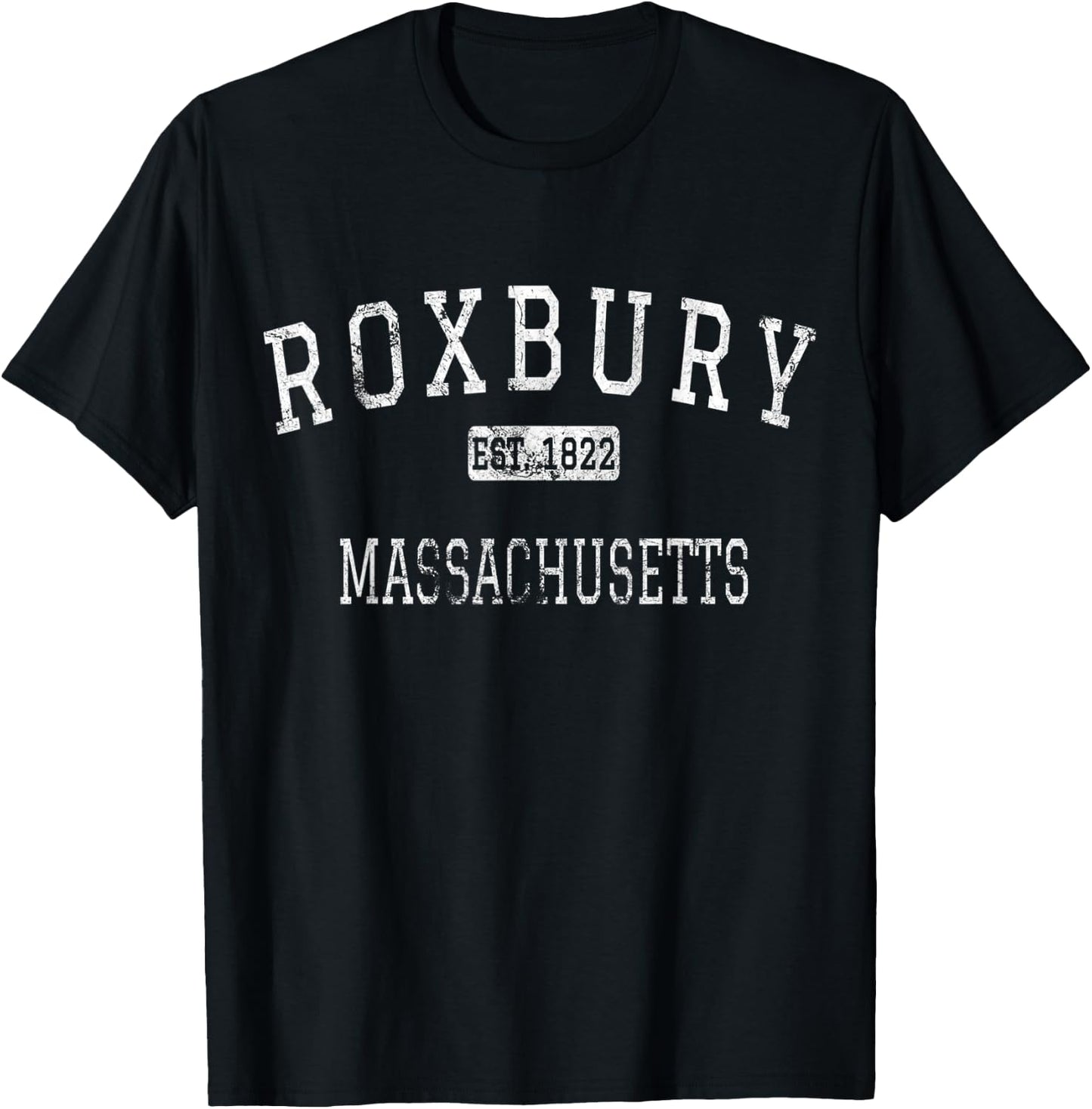 Roxbury Massachusetts Boston MA Vintage T-Shirt - T-Shirt | Black