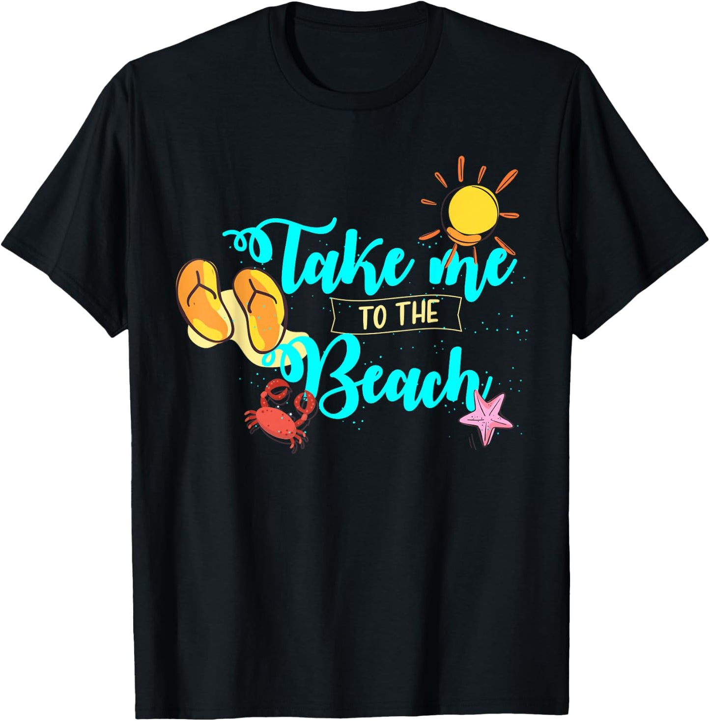 For Surfer or Kitesurfer in Vacation or Take Me to the Beach T-Shirt - T-Shirt | Black