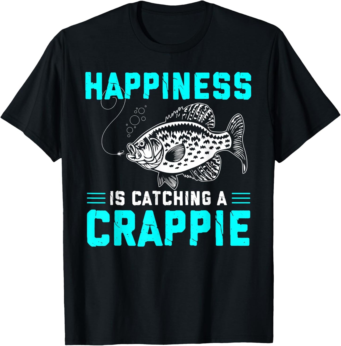 Crappie Fishing Shirt Freshwater Fish Fisherman Gift T-Shirt - T-Shirt | Black