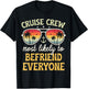 Most Likely To Befriend Everyone Matching Family Cruise 2025 T-Shirt - T-Shirt | Black