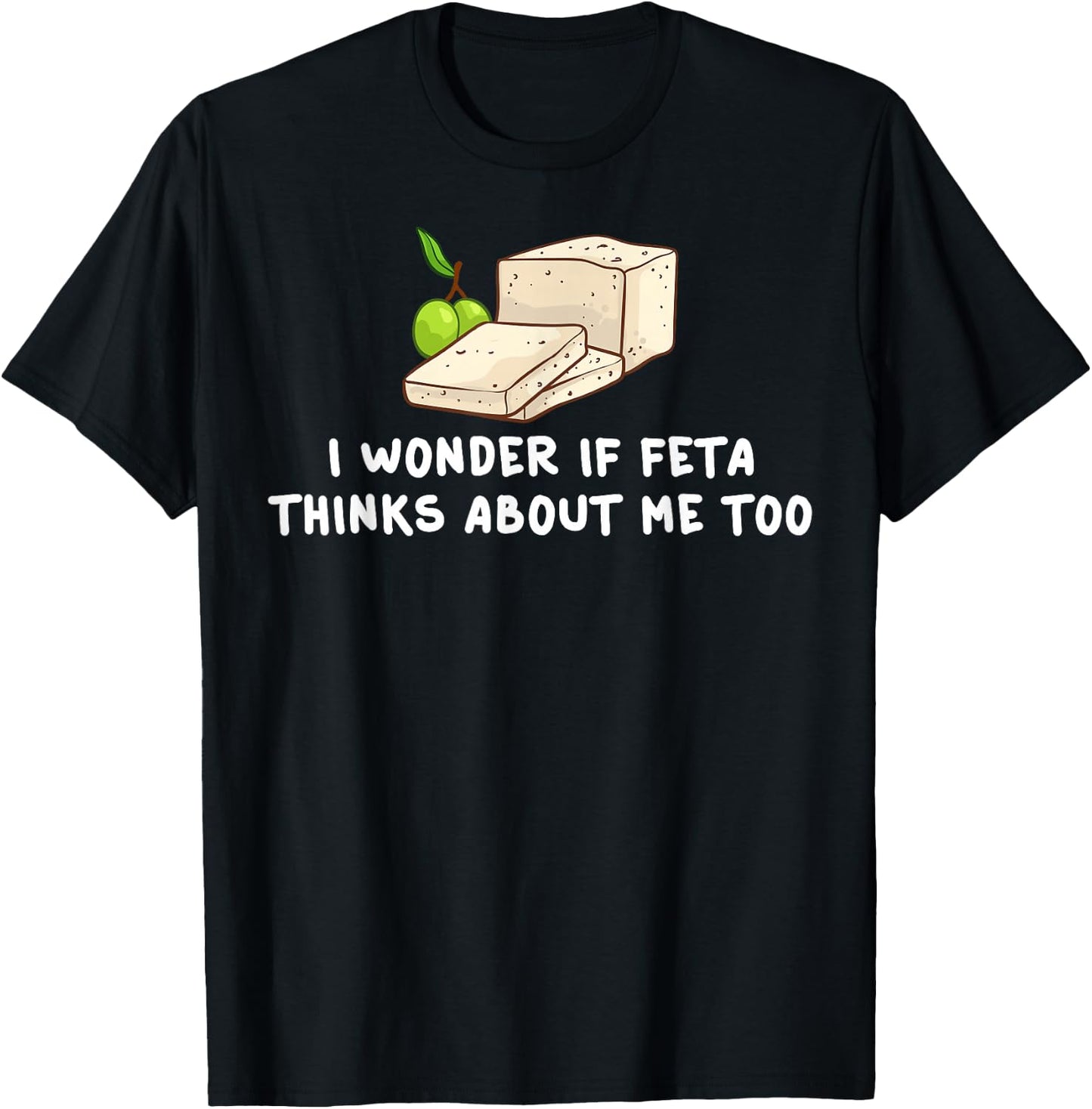 Feta Cheese Gift Goat Greece Greek T-Shirt - T-Shirt | Black