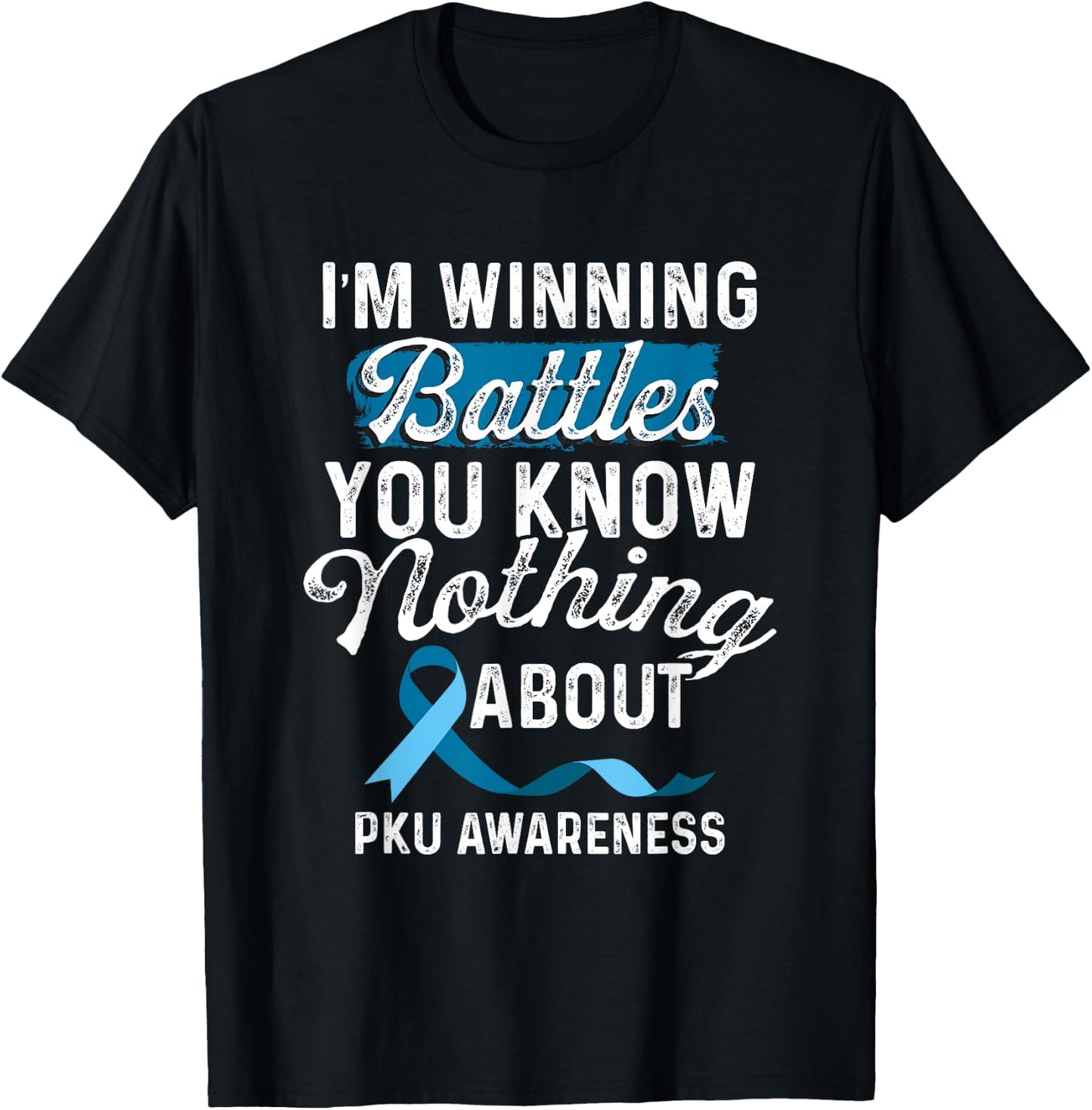 Phenylketonuria PKU Strong Warrior Unicorns Awareness T-Shirt - T-Shirt | Black