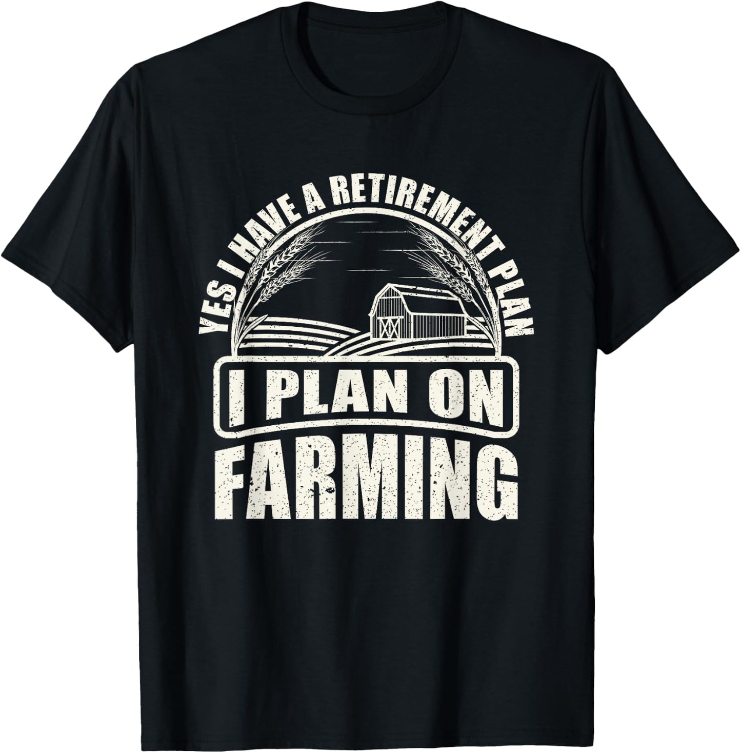 Agriculture Tractor Retirement Gift Farmer T-Shirt - T-Shirt | Black