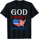 God Family Country Christian Gift USA Prayer T-Shirt - T-Shirt | Black