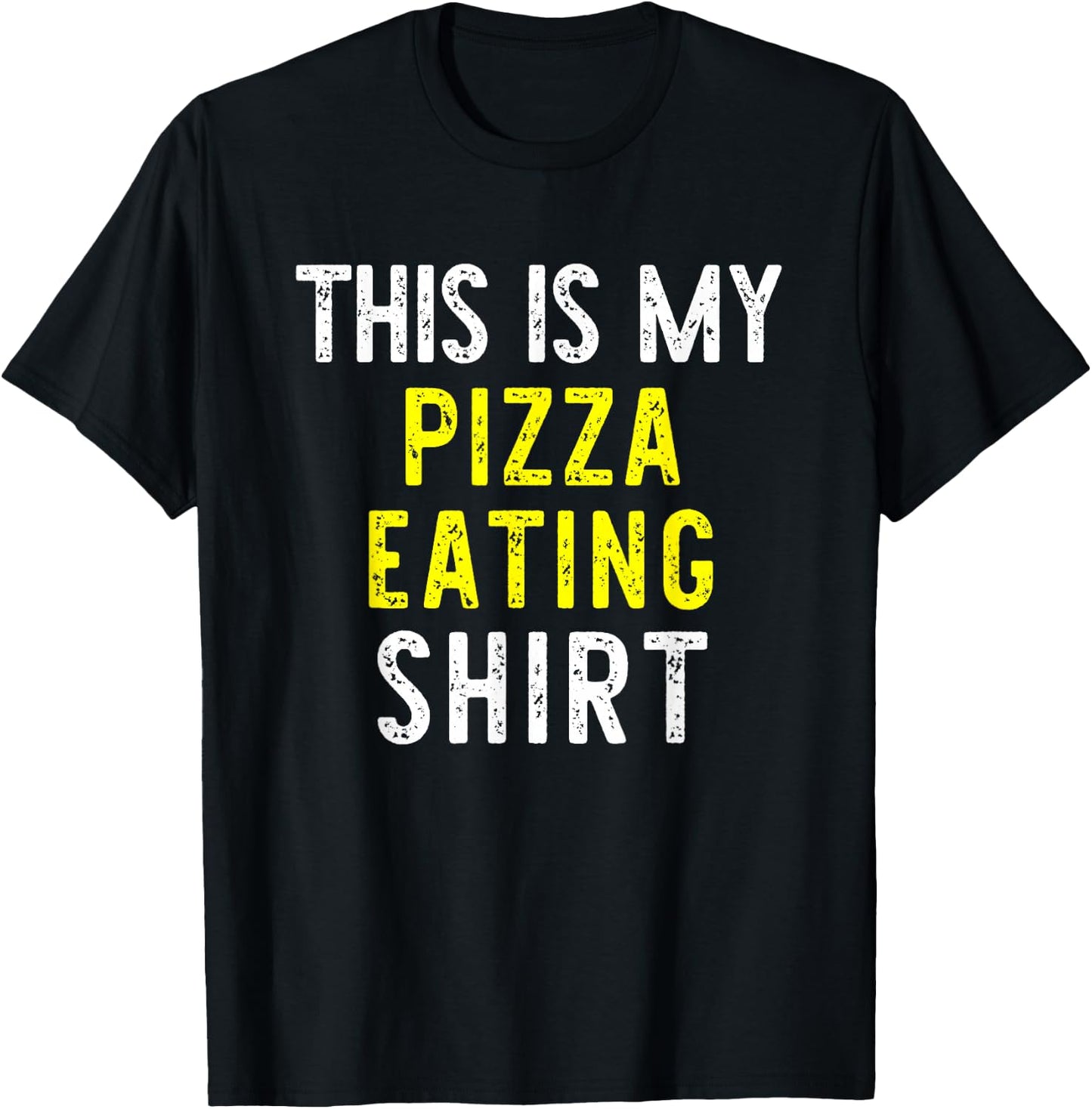 This Is My Pizza Eating Funny Lover Cool Gift T-Shirt - T-Shirt | Black