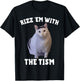 Rizz Em With The Tism Rizzler Joke Meme Rizzling Hun Cat Pun Men Women Girls Kids T-Shirt - T-Shirt | Black