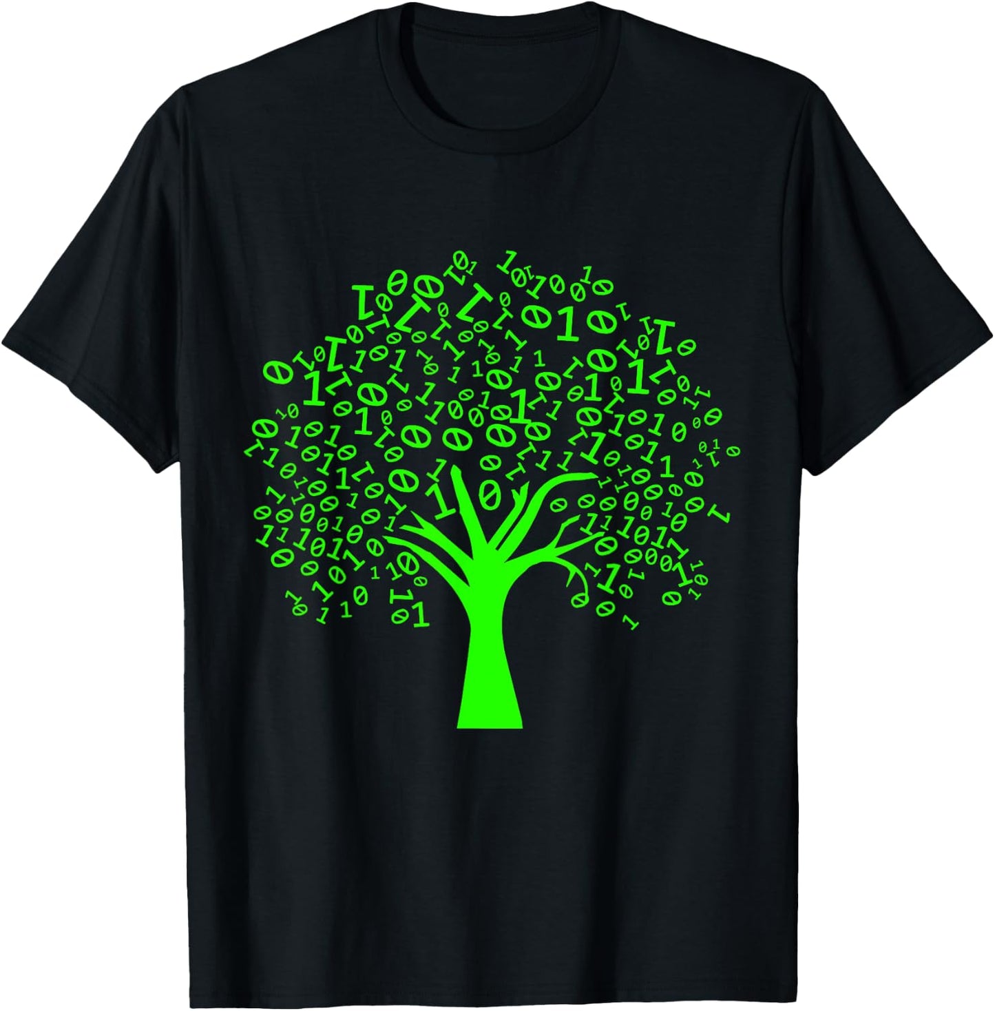 Funny Binary Tree Computer Science Coding Programmer T-Shirt - T-Shirt | Black