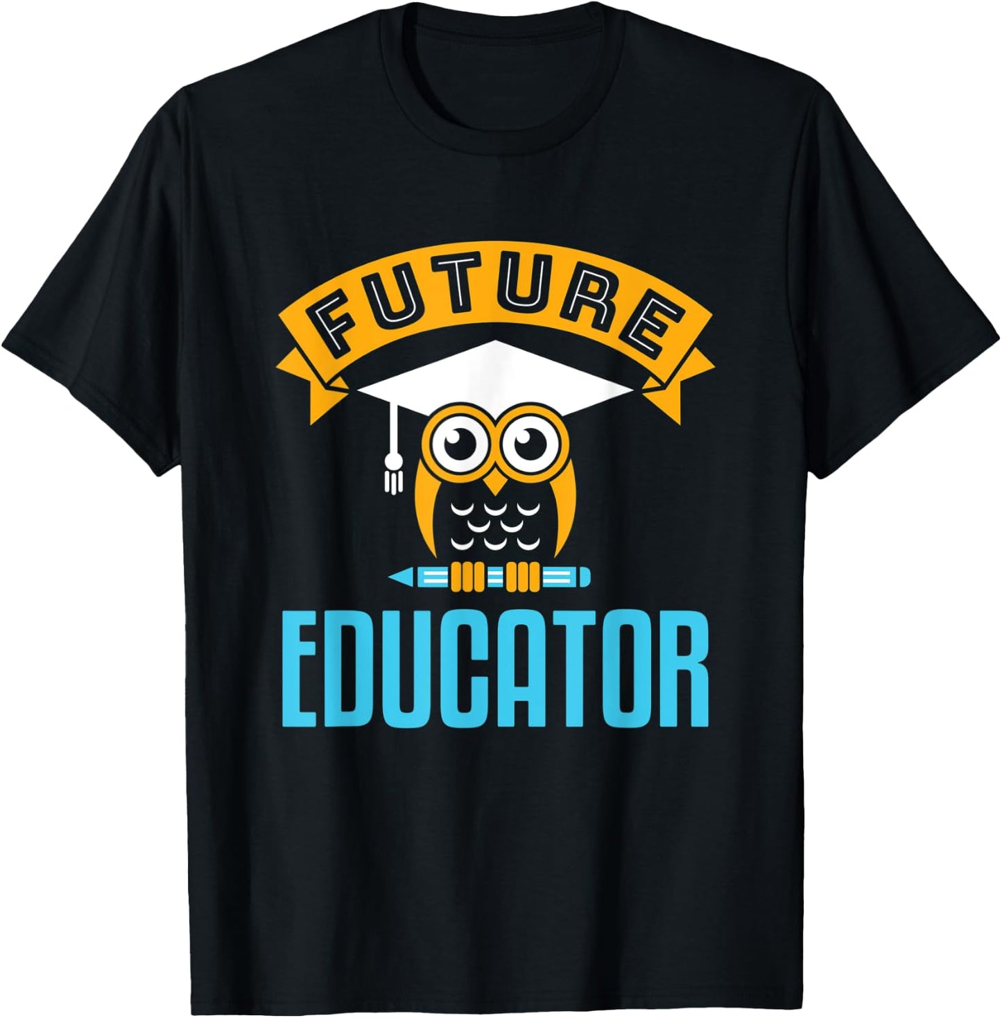 Future Educator School Teacher Career Owl Women Education T-Shirt - T-Shirt | Black
