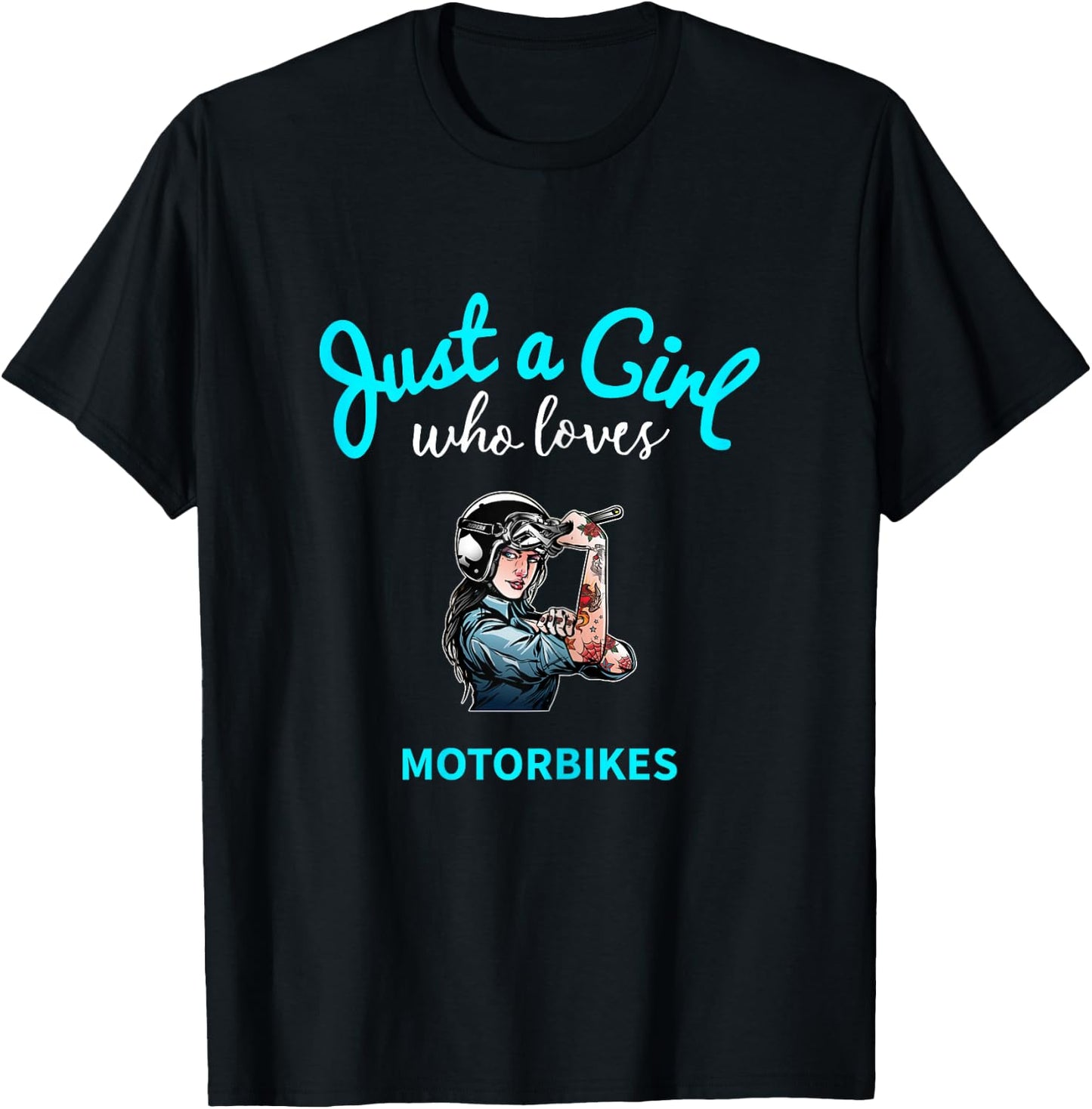 Motorcycle Shirt for Girls | Children's Motorcycle T-Shirt - T-Shirt | Black