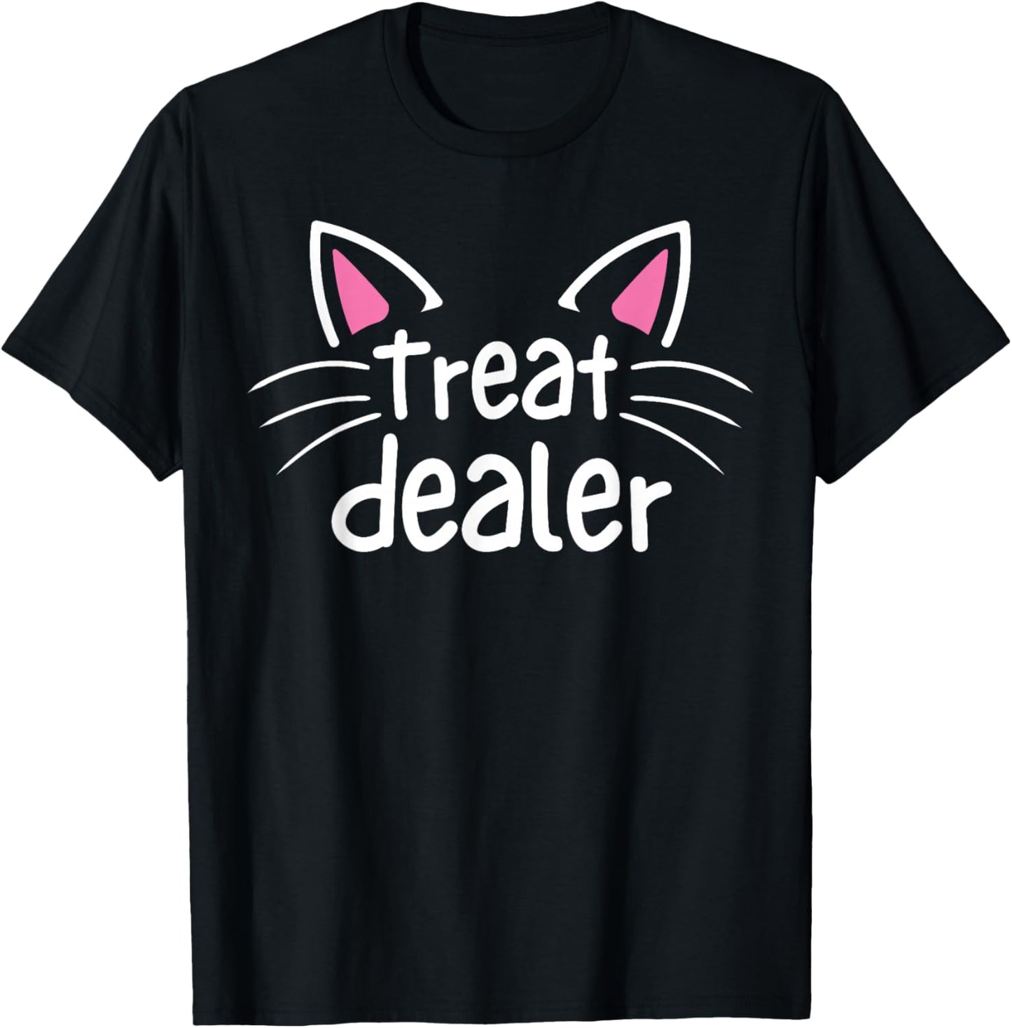 Cat Treat Dealer Funny Humor Cat Owner Cat Treats Cat Mom T-Shirt - T-Shirt | Black