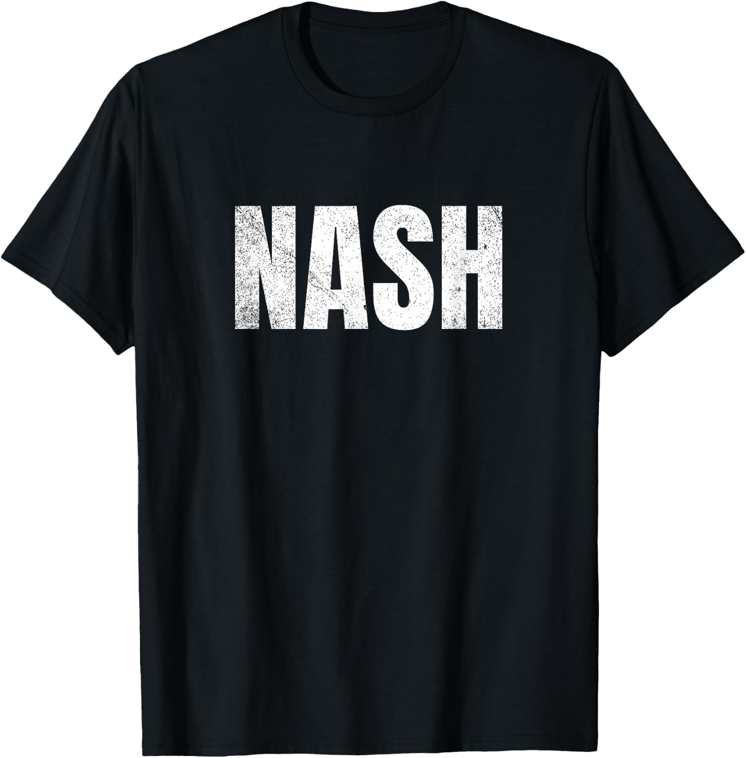 Nashville Tennessee - Classic Nash Block Text T-Shirt - T-Shirt | Black