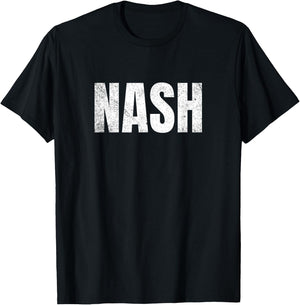 Nashville Tennessee - Classic Nash Block Text T-Shirt - T-Shirt | Black