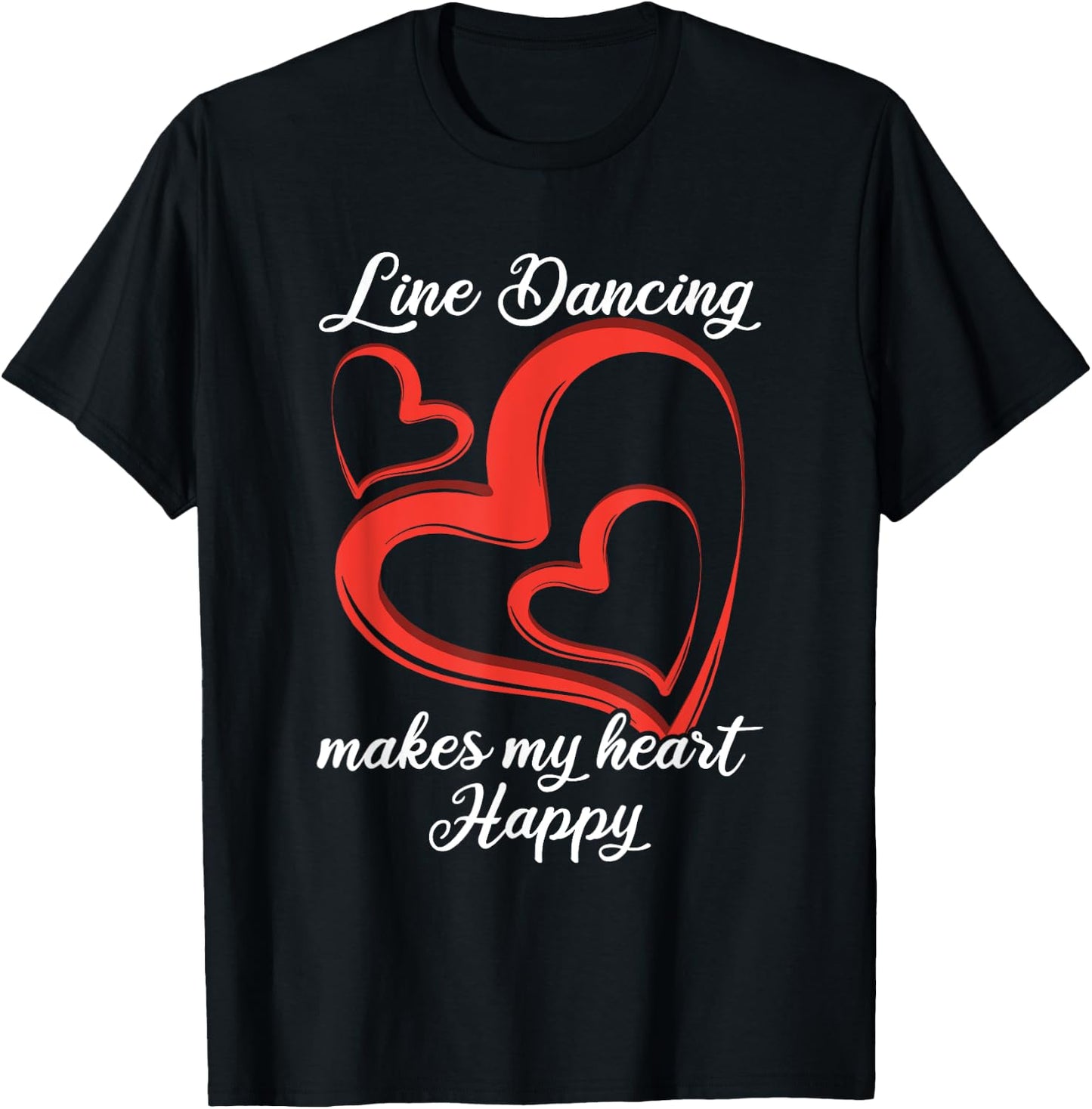 Line Dancing Rodeo Western Gift Line Dance T-Shirt - T-Shirt | Black