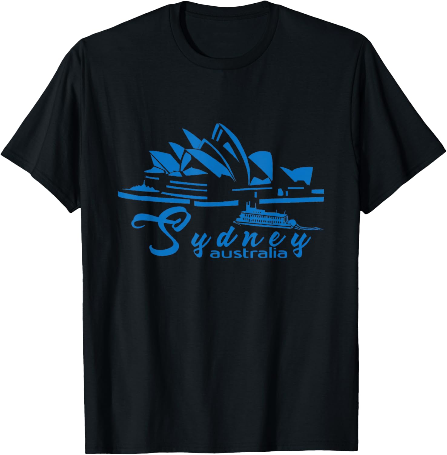 Sydney Opera | Sydney Australian Men Women Kids Aussie T-Shirt - T-Shirt | Black