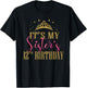 It's My Sister's 12th Birthday Girls Party Family Matching T-Shirt - T-Shirt | Black