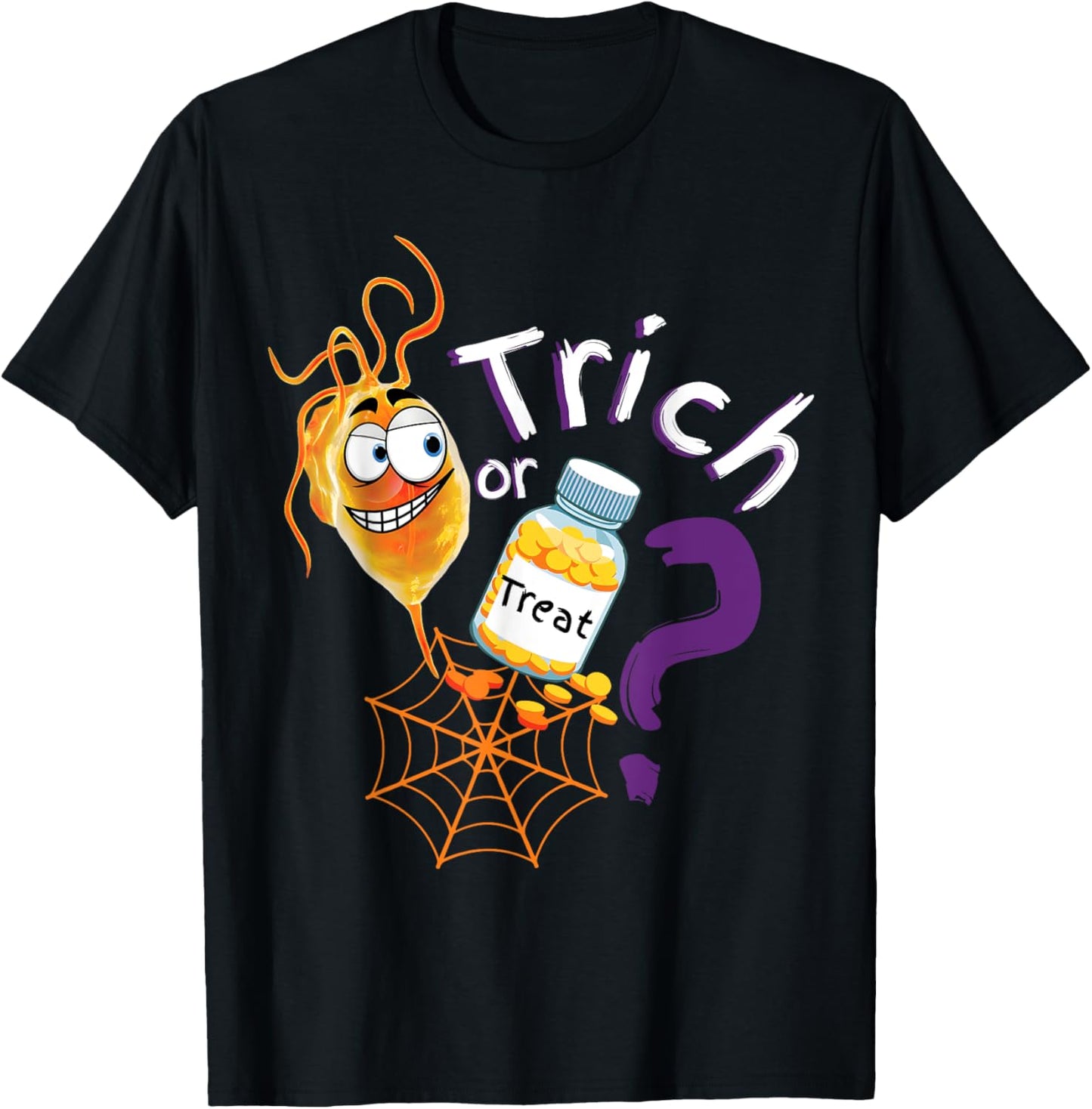 Trick Or Treat Spooky Medical Student Ed Nurse Doctor T-Shirt - T-Shirt | Black