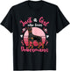 Doberman Just a Girl Who Loves Dobermans T-Shirt - T-Shirt | Black