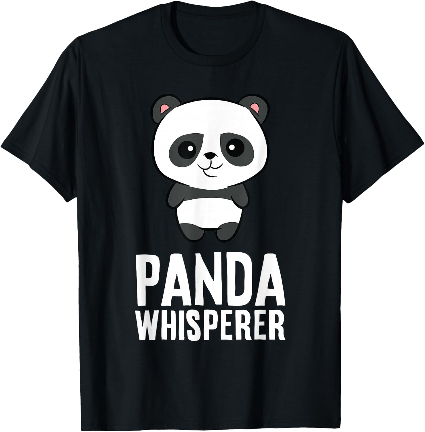 Panda Lover Funny Panda Whisperer T-Shirt - T-Shirt | Black