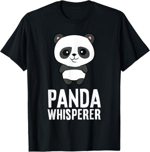 Panda Lover Funny Panda Whisperer T-Shirt - T-Shirt | Black