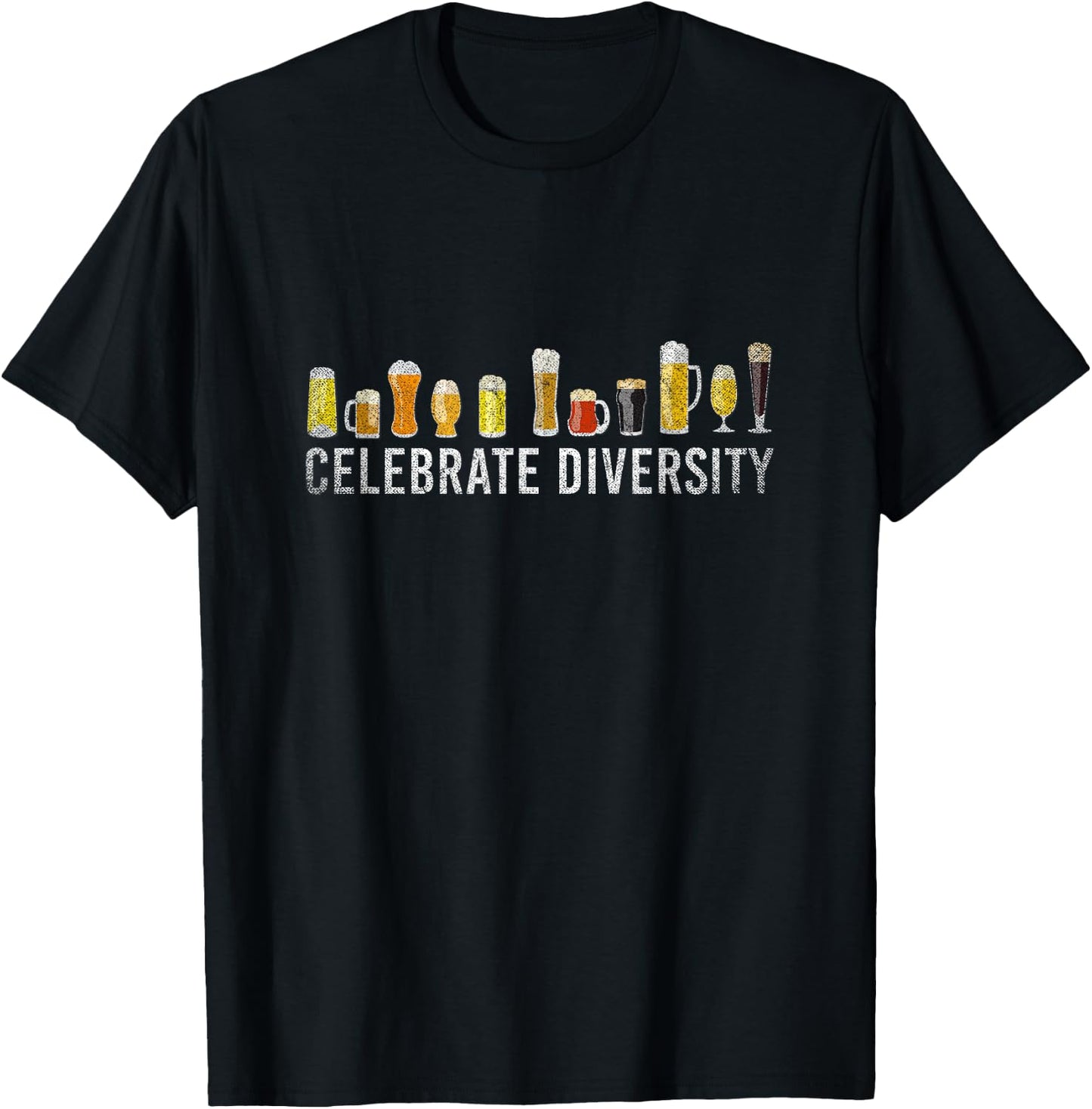 Celebrate Diversity Craft Beer T-Shirt - T-Shirt | Black