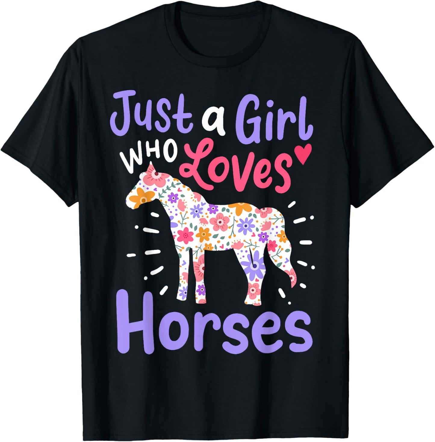 Horses Horse Girl Western Riding Barrel Racing Show Jumping T-Shirt - T-Shirt | Black