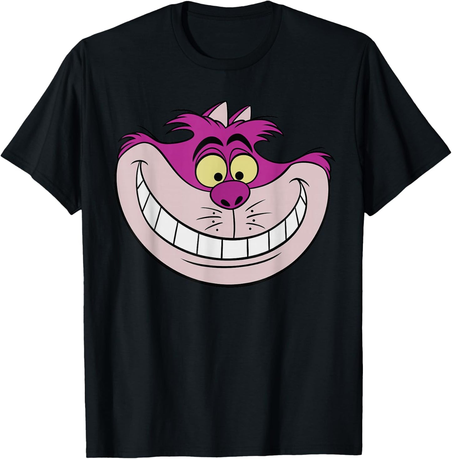 Disney Alice in Wonderland Cheshire Cat Grin Small T-Shirt - T-Shirt | Black